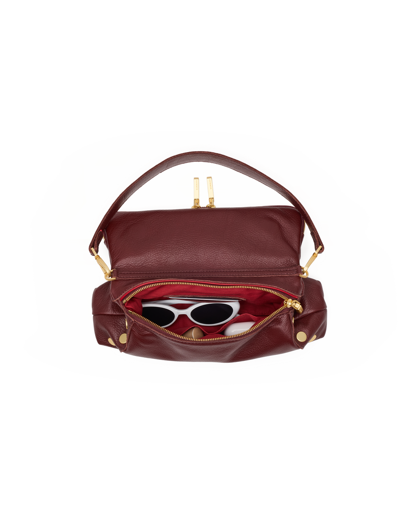 Hammitt Beverly Cherrywood Pebble/Brushed Gold Med