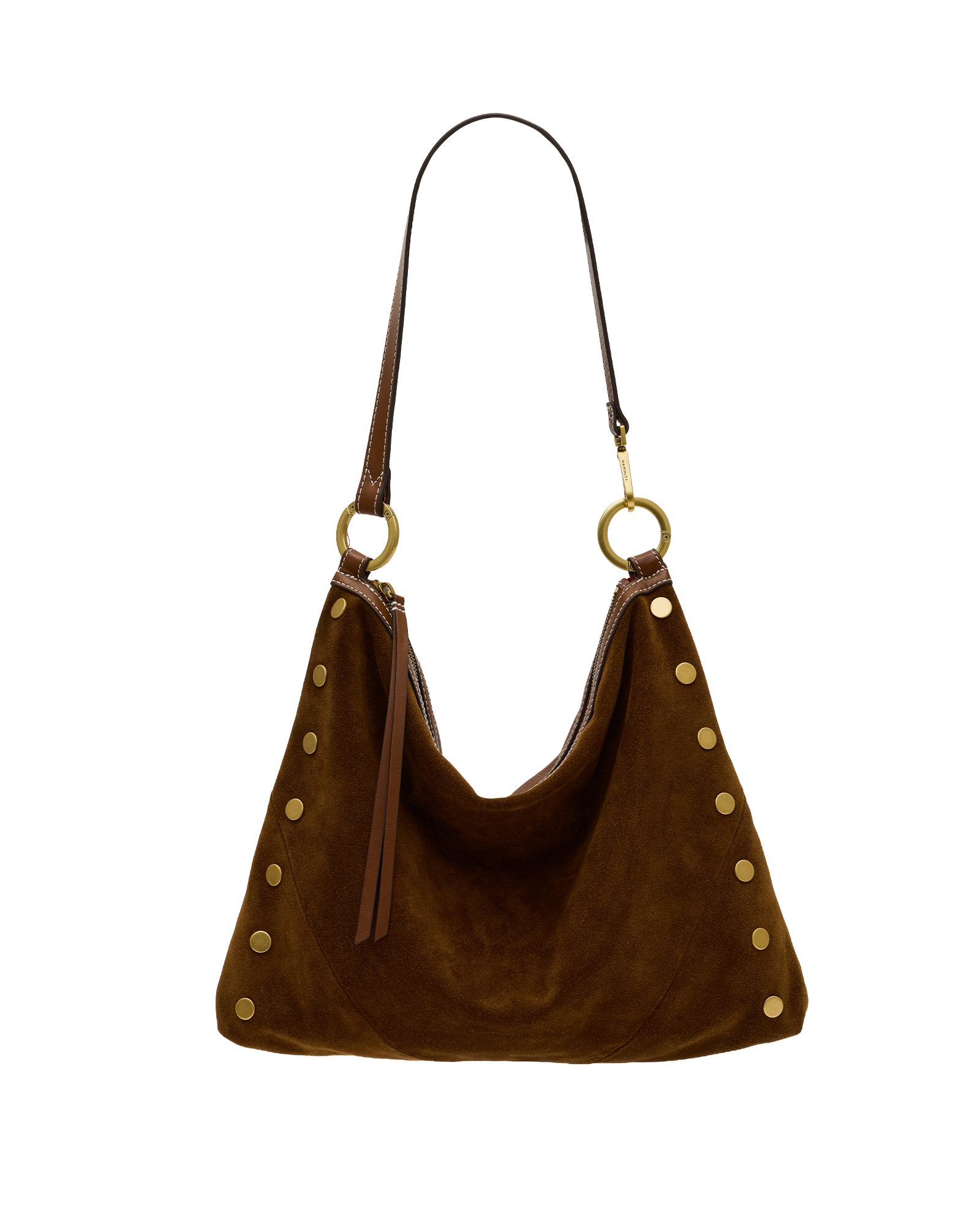 Hammitt Kyle Cinnamon Suede/Antique Gold Lrg