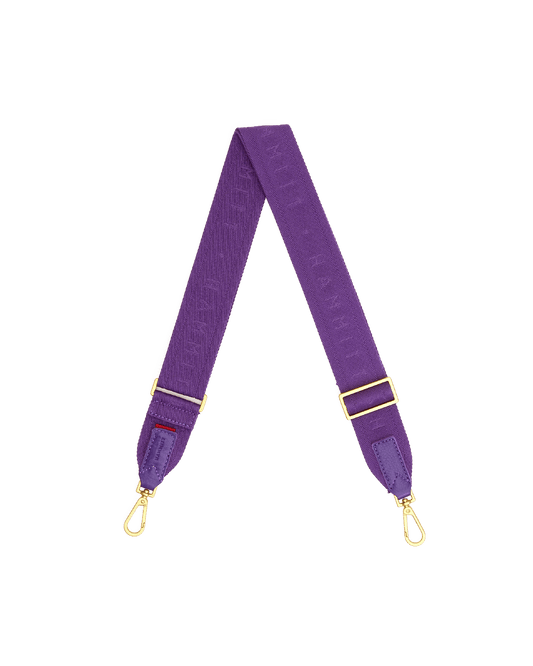 Hammitt Webbing Crossbody Strap Game Day Purple/Brushed Gold