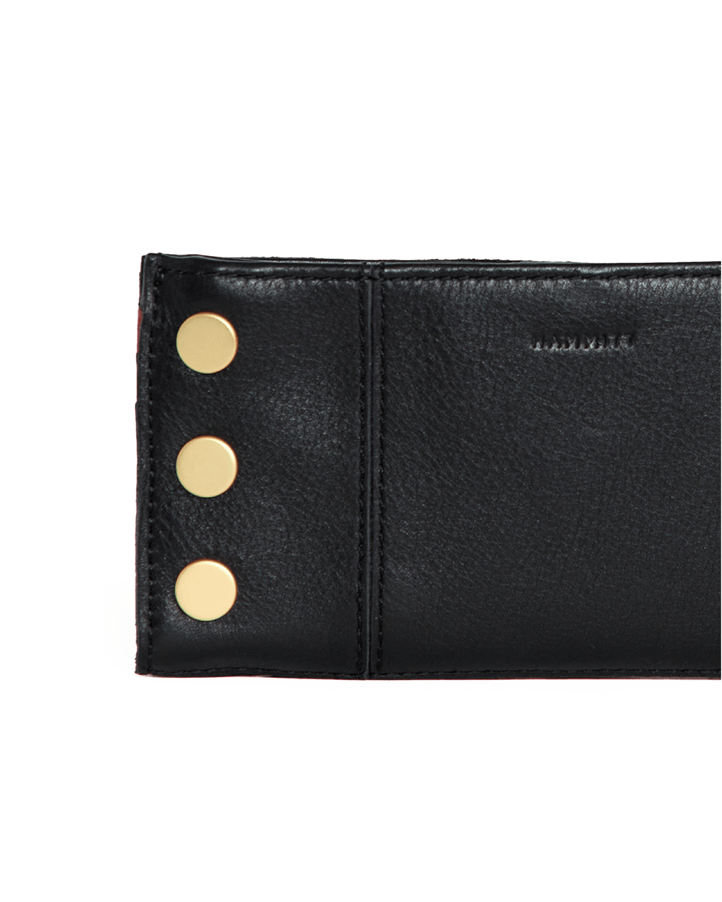 Hammitt 110 North Black/Brushed Gold Red Zip