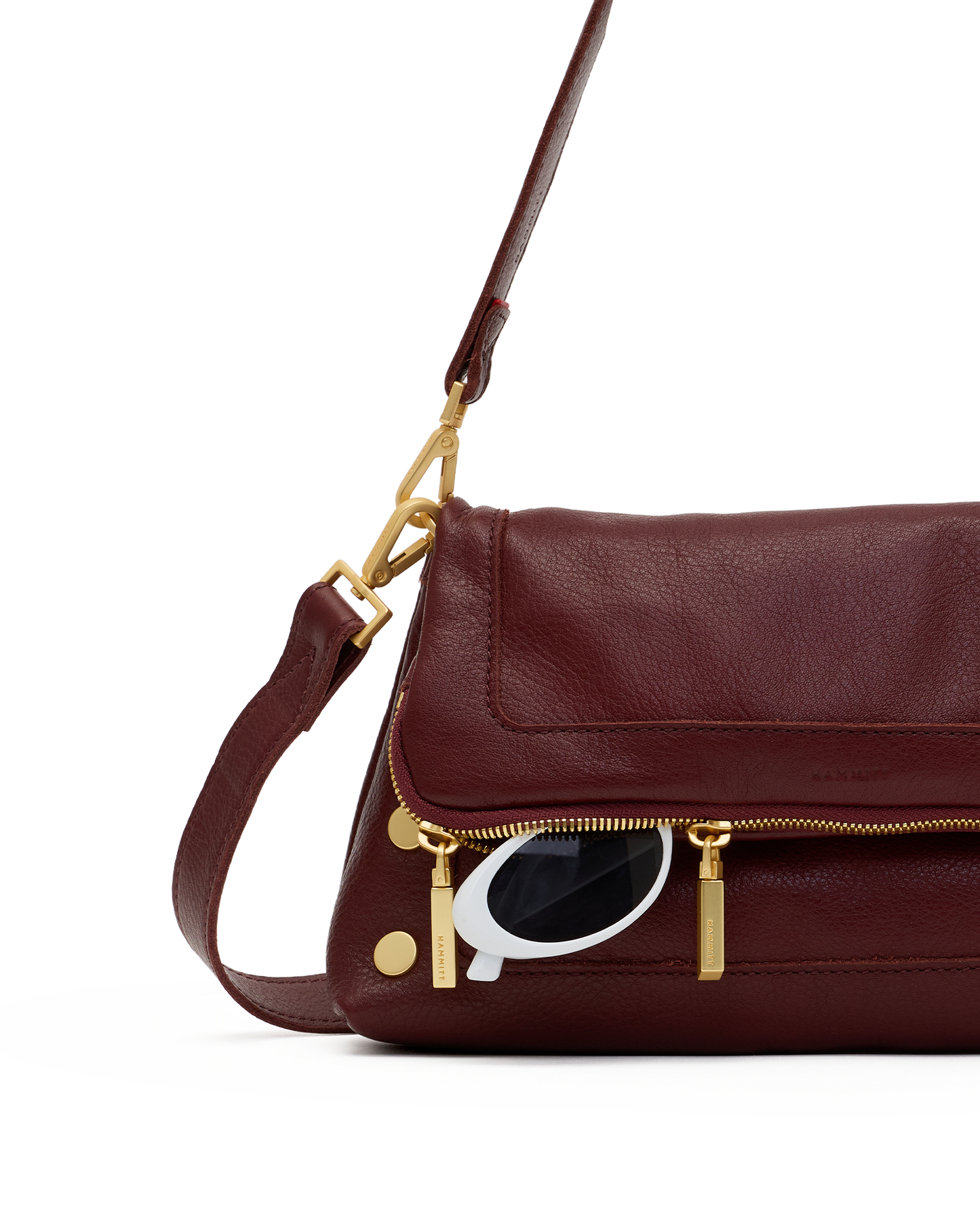 Hammitt Beverly Cherrywood Pebble/Brushed Gold Med