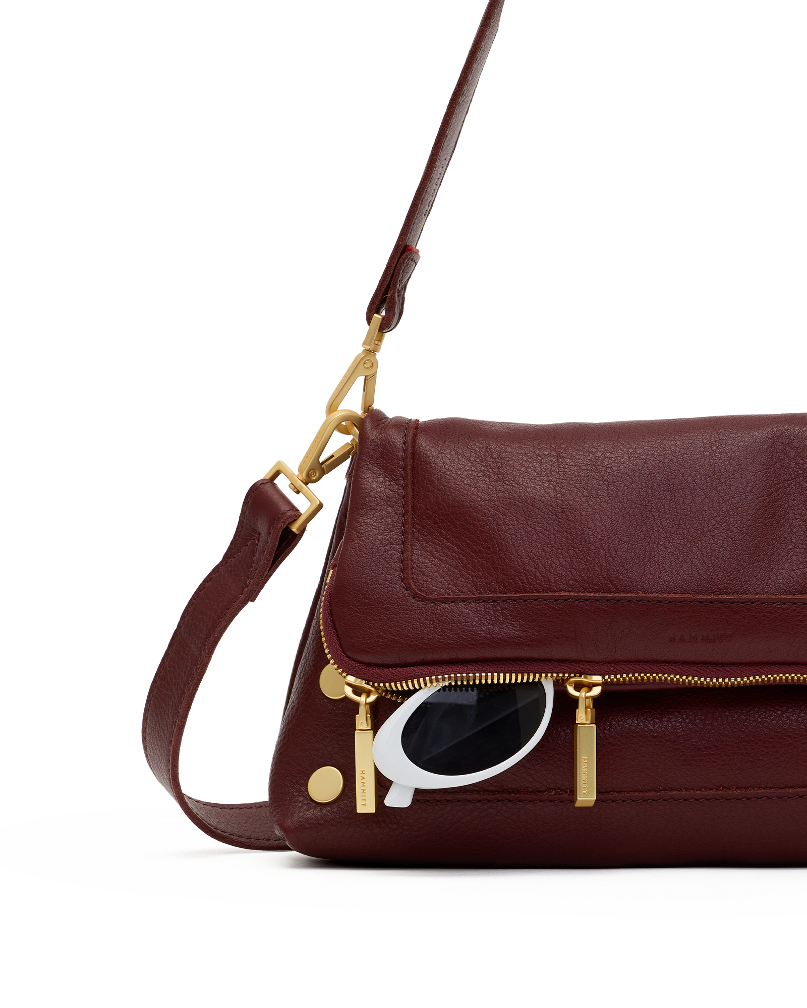 Hammitt Beverly Cherrywood Pebble/Brushed Gold Med