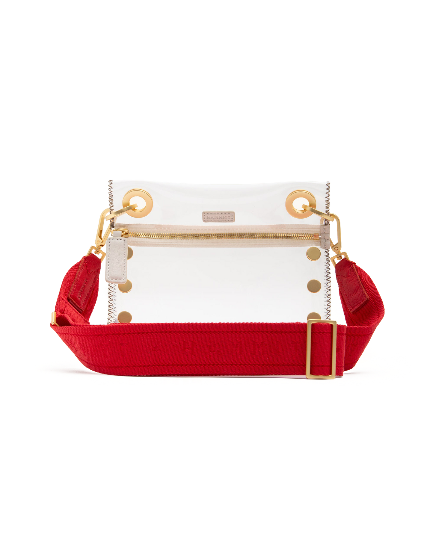 Hammitt Webbing Crossbody Strap Harissa Red/Brushed Gold
