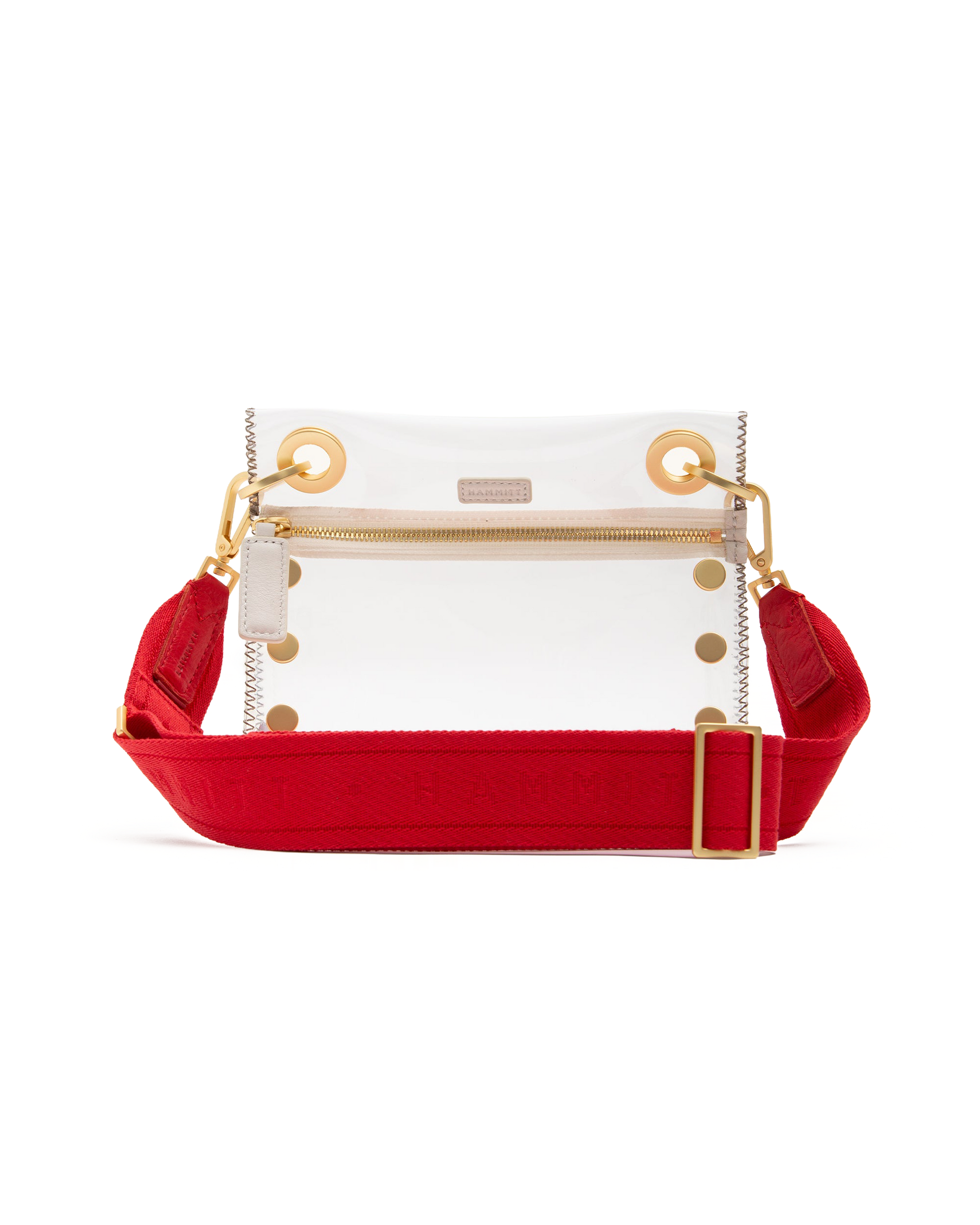 Hammitt Webbing Crossbody Strap Harissa Red/Brushed Gold