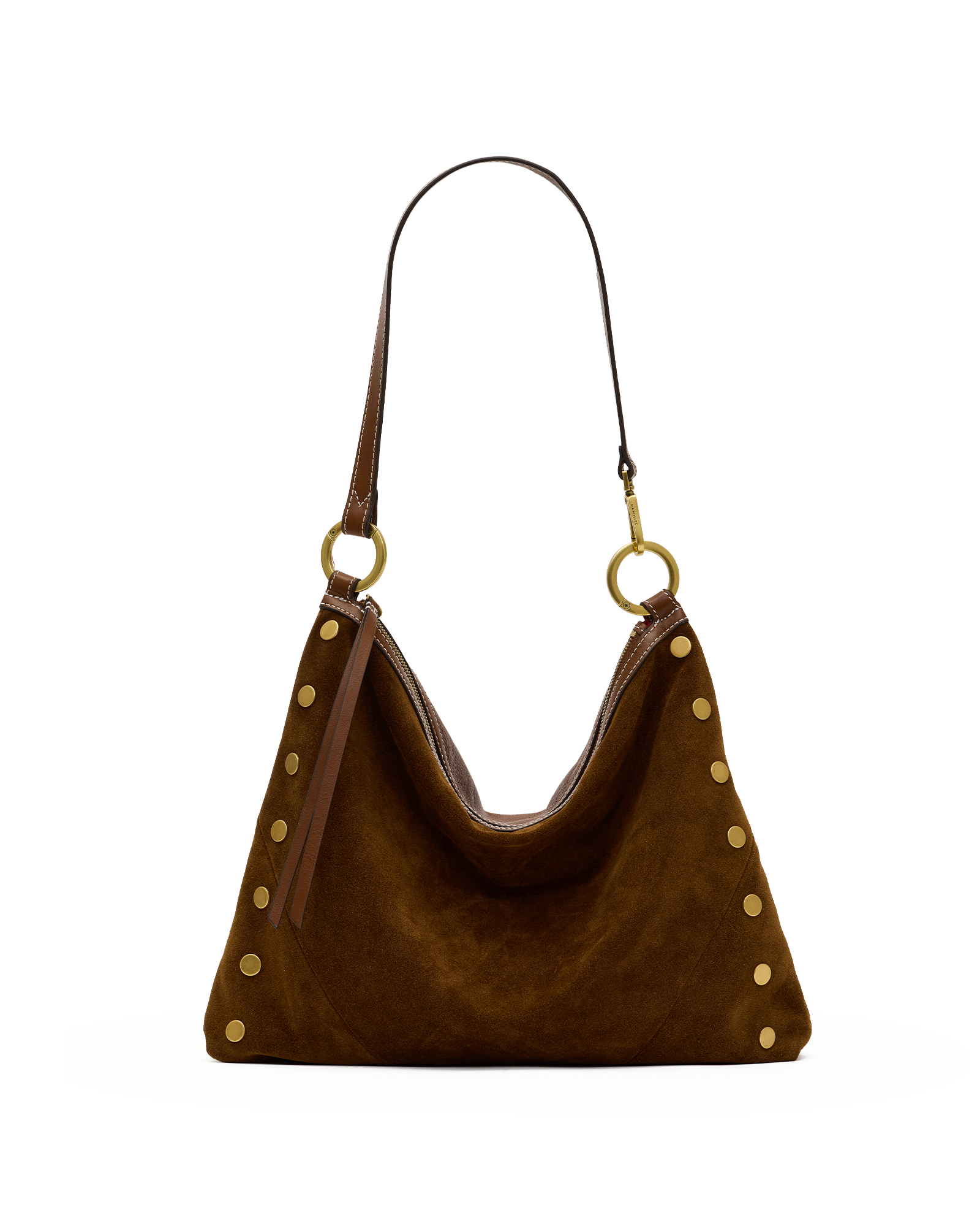 Hammitt Kyle Cinnamon Suede/Antique Gold Lrg