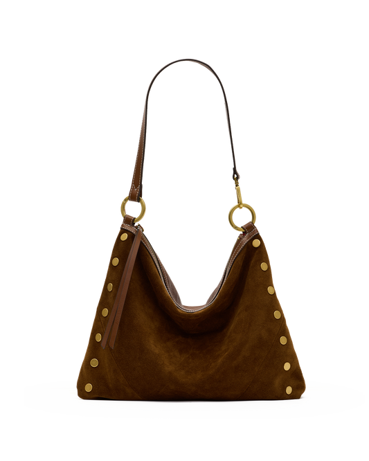 Hammitt Kyle Cinnamon Suede/Antique Gold Lrg