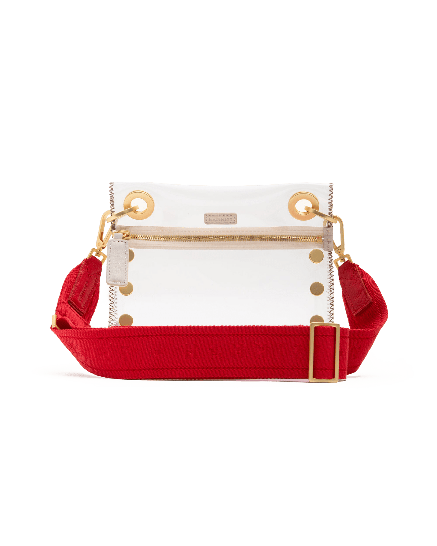Hammitt Webbing Crossbody Strap Harissa Red/Brushed Gold