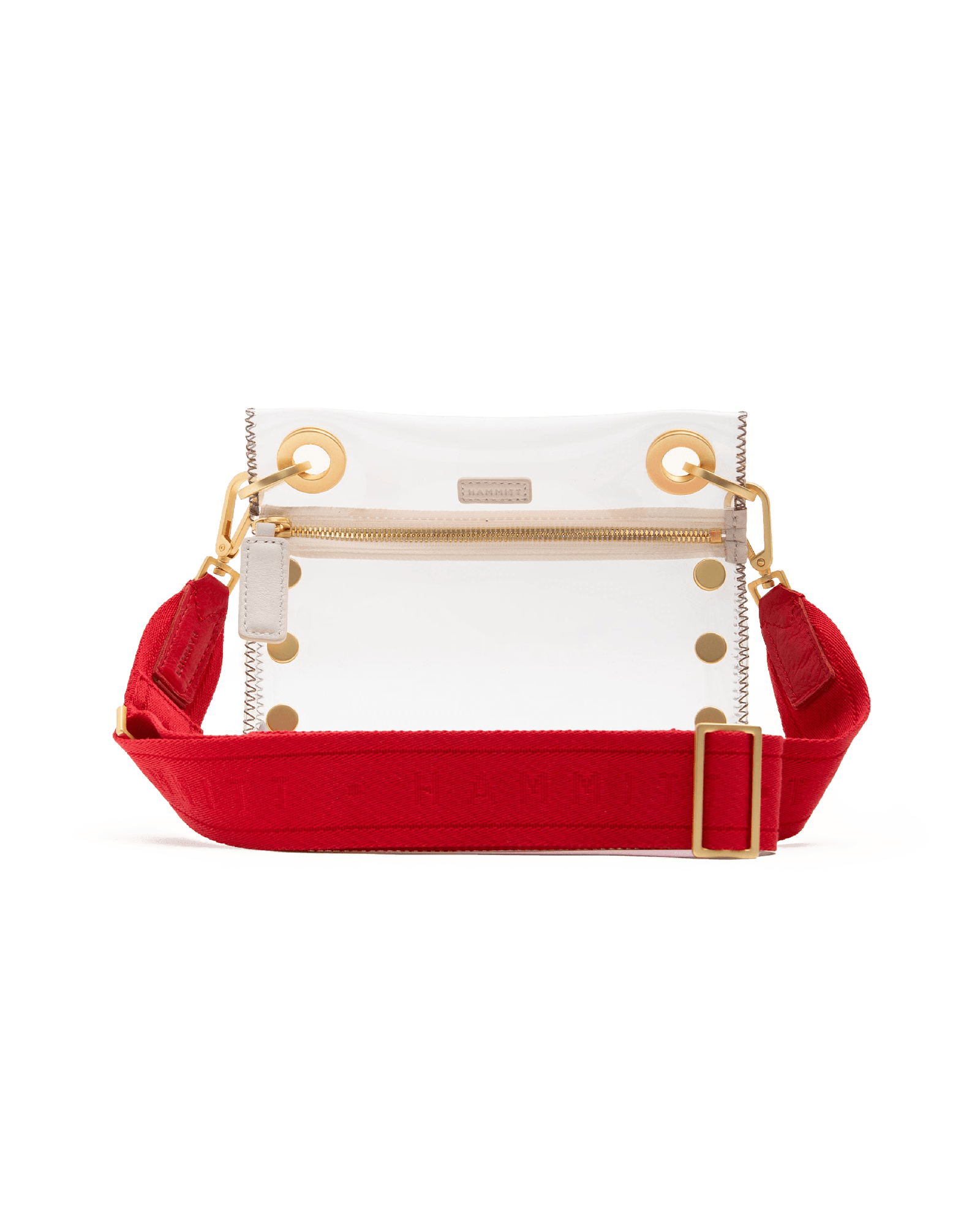 Hammitt Webbing Crossbody Strap Harissa Red/Brushed Gold
