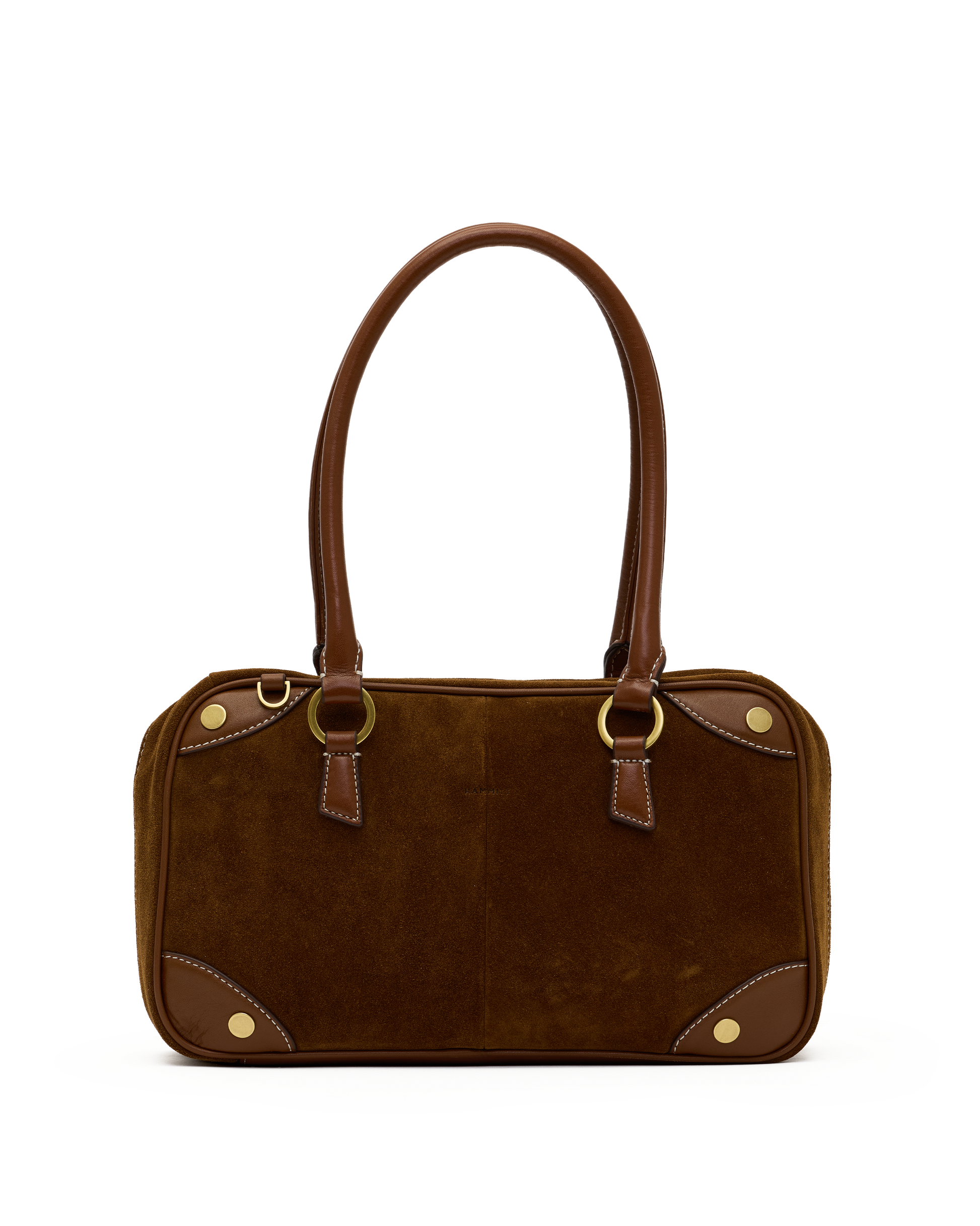 Hammitt Meredith Cinnamon Suede/Antique Gold Med