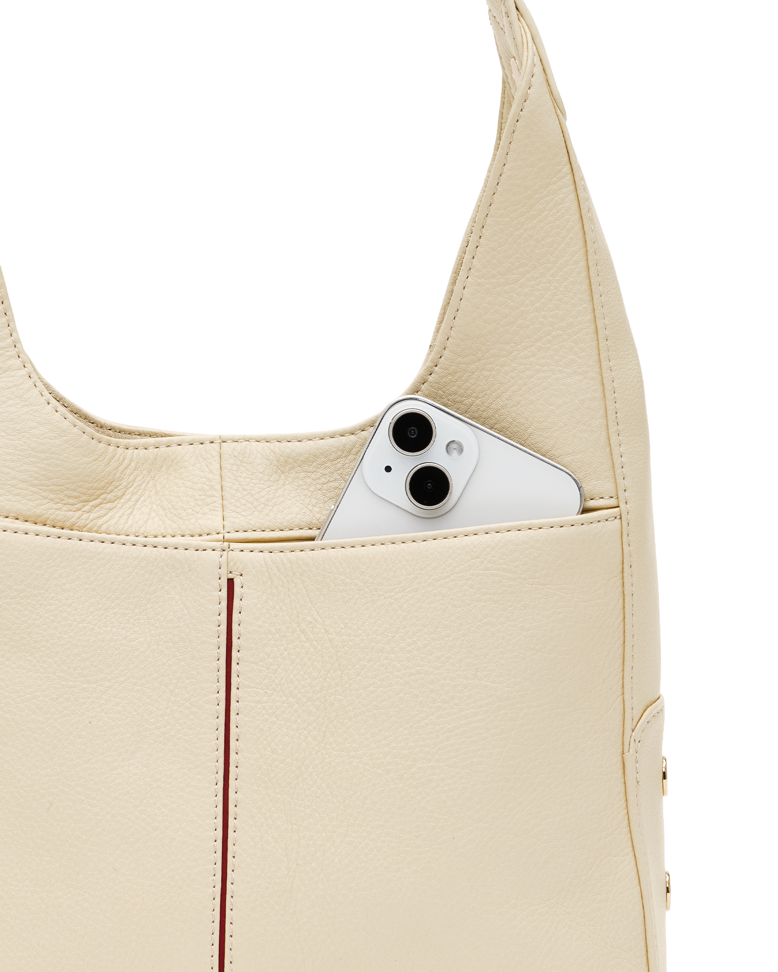 Hammitt Tim Belted Parchment/Gold Med