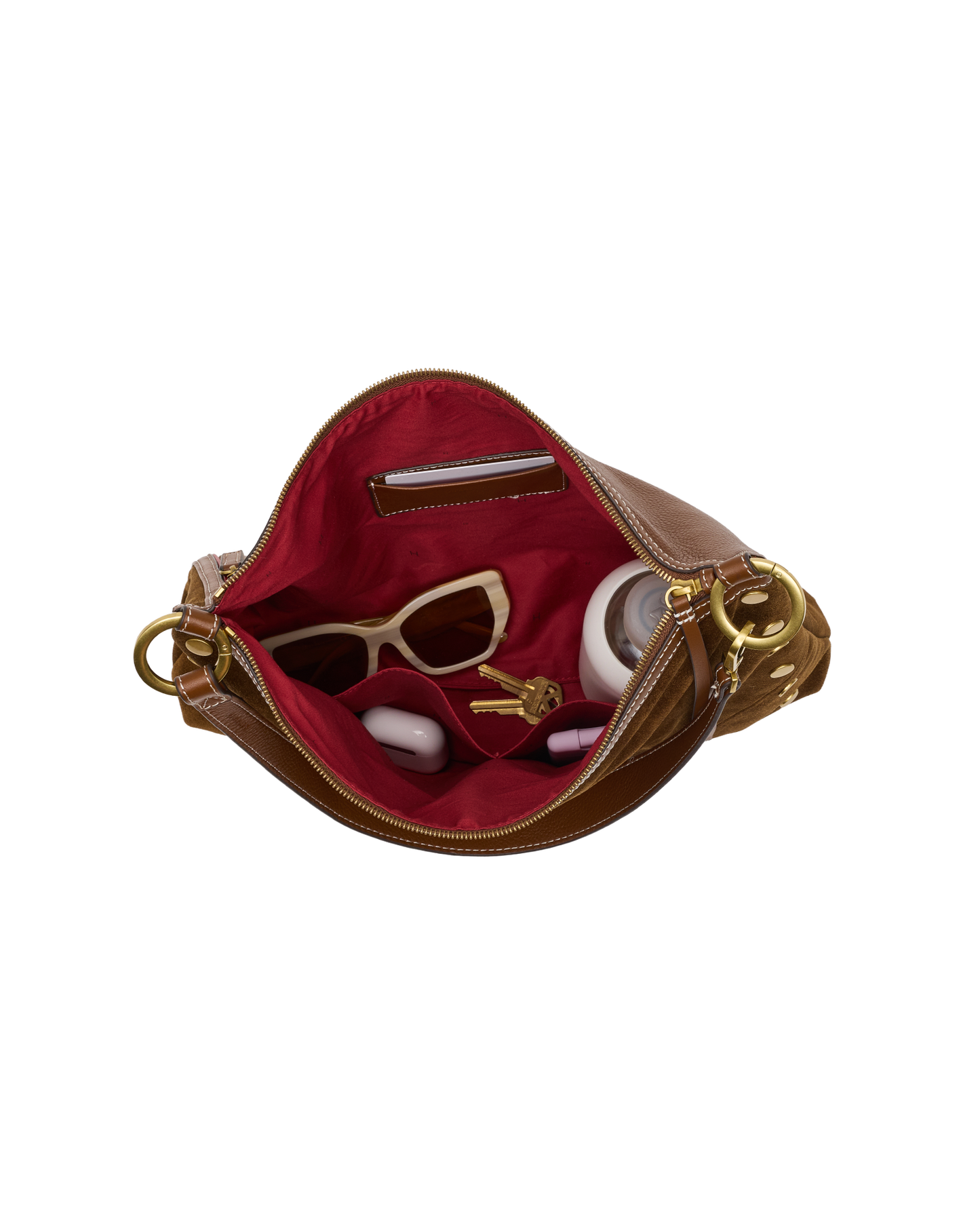 Hammitt Kyle Cinnamon Suede/Antique Gold Lrg
