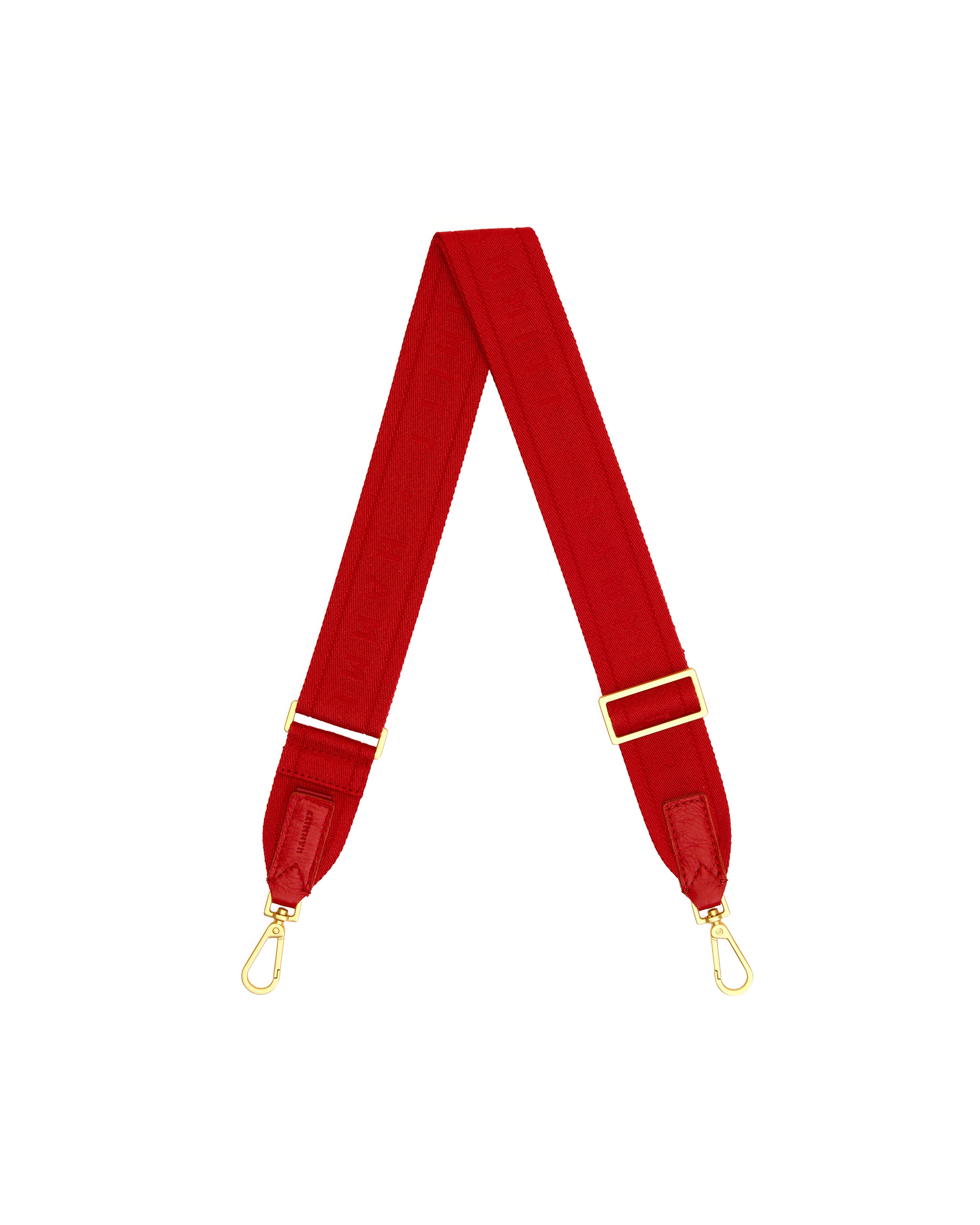 Hammitt Webbing Crossbody Strap Harissa Red/Brushed Gold