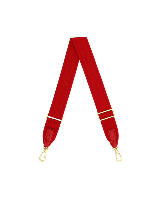 Hammitt Webbing Crossbody Strap Harissa Red/Brushed Gold