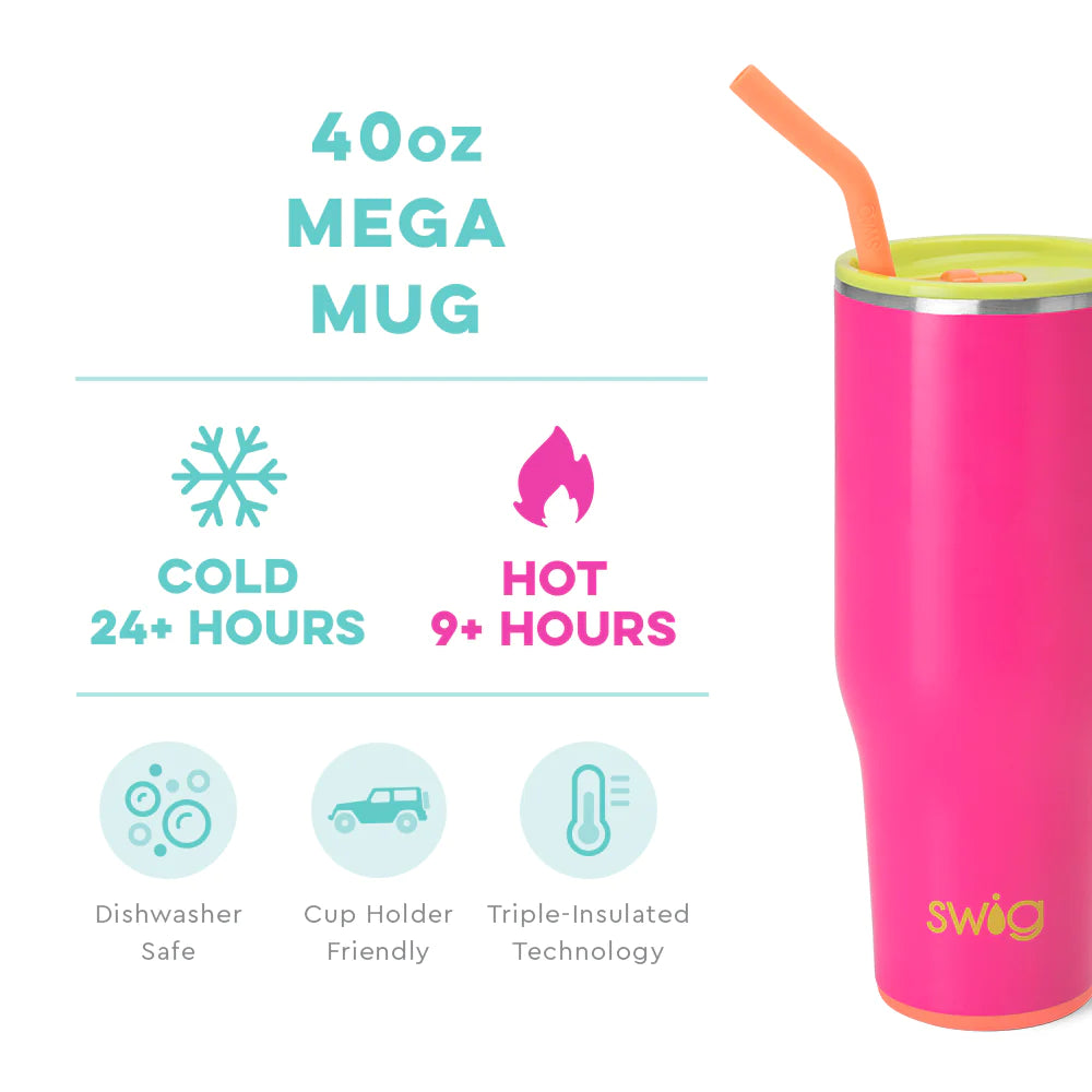 Tutti Frutti Initial Mega Mug - 40oz