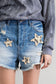 Star Patch Denim Shorts