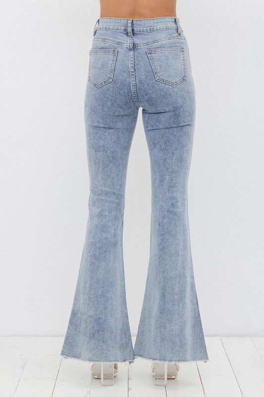 Rhinestone Bell Bottom Jeans