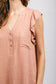 Kathleen Ruffle Dress - Blush