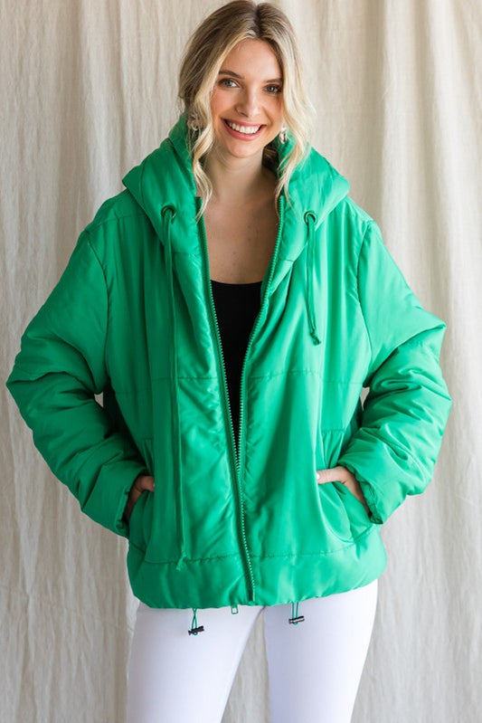 Emerald Puffer Jacket