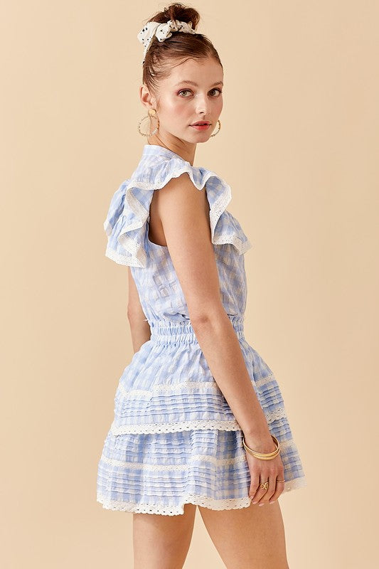 Rome Gingham Skirt