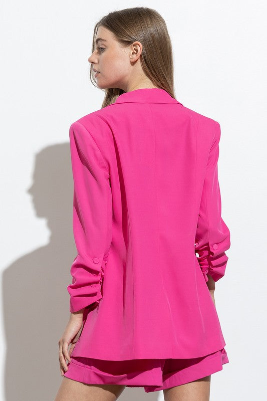 Hot Pink Blazer Wood + Wave Hot Pink Blazer Wood + Wave