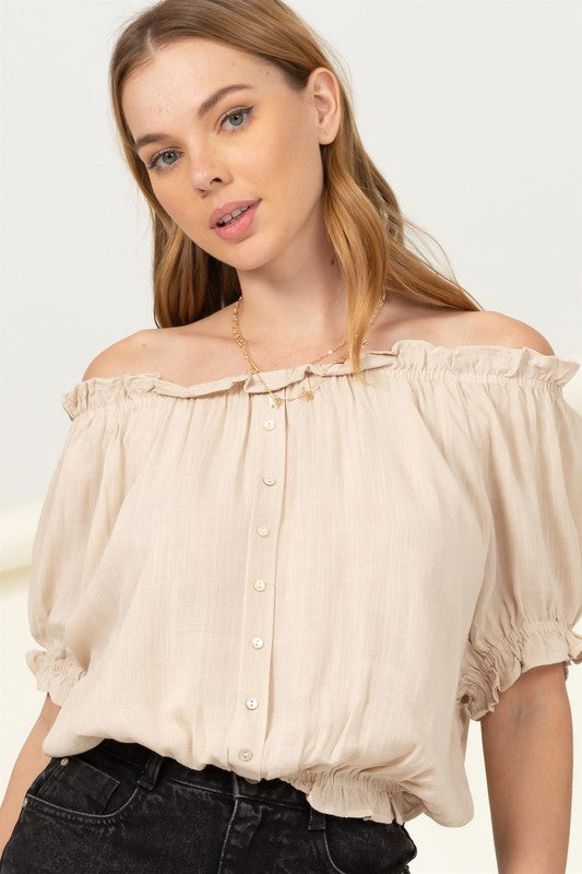 Charleston Top - Sand