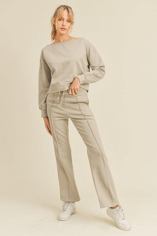 Flare Leg Sweatpants - Grey