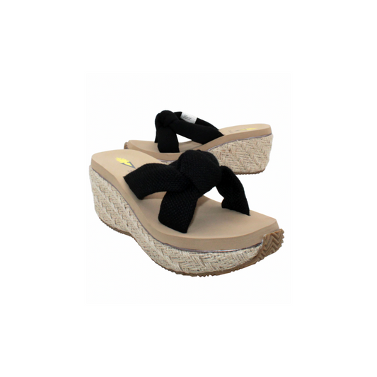 Black Sunridge Knotted Wedge