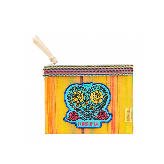 Elena Mesh Slim Zip Pouch