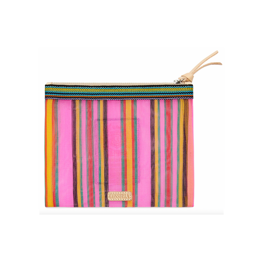 Lizzie Mesh Slim Zip Pouch