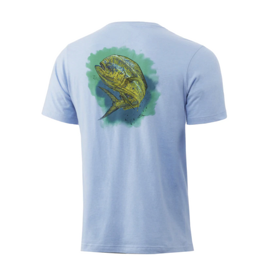 KC Mahi Splash Tee - Coastal Sky Heather