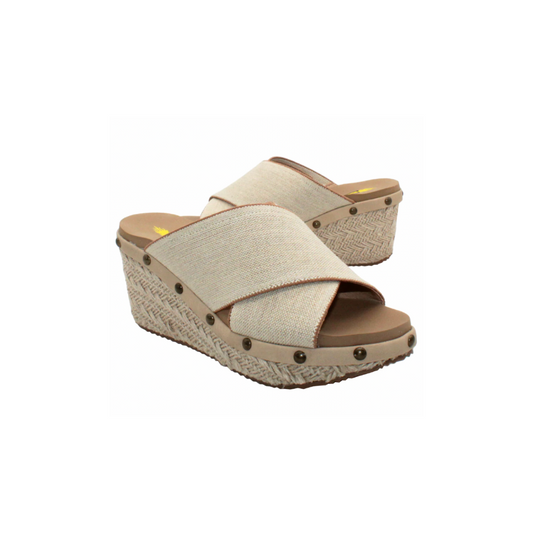 Sandpointe Natural Criss Cross Sandal