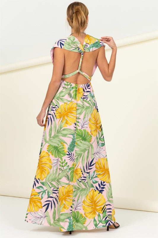Kalisa Tropical Dress - Pink