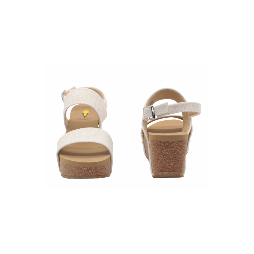 Summerlove Bone Linen Sandal