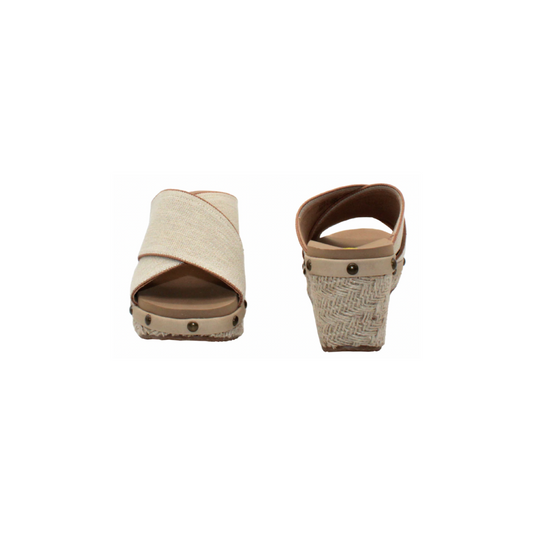 Sandpointe Natural Criss Cross Sandal