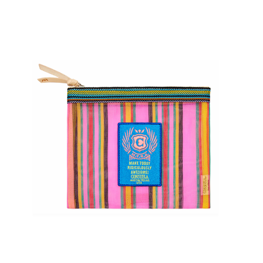 Lizzie Mesh Slim Zip Pouch