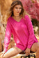 Bejeweled Fucshia Top