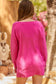 Bejeweled Fucshia Top