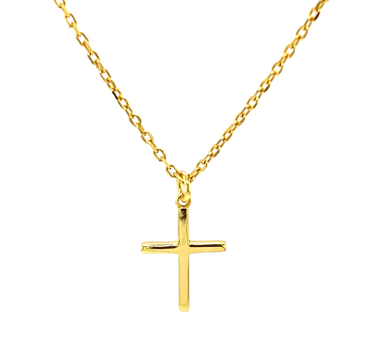 Bara Boheme CZ LG cross Necklace