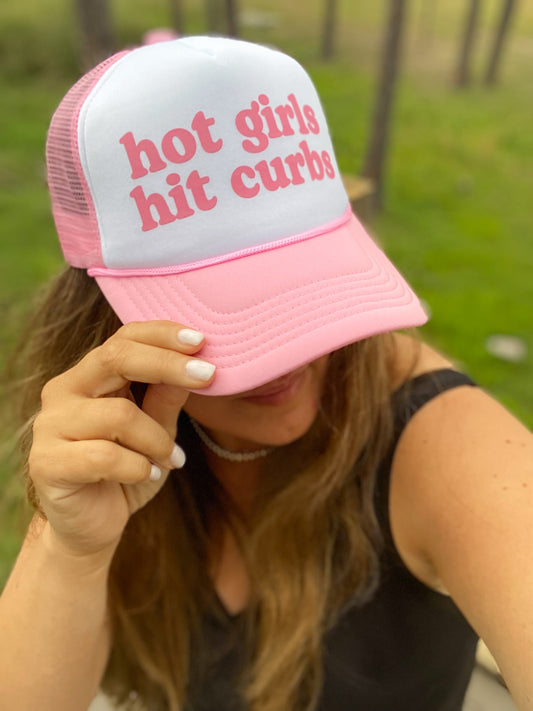 Hot Girls Hit Curbs Trucker Hat