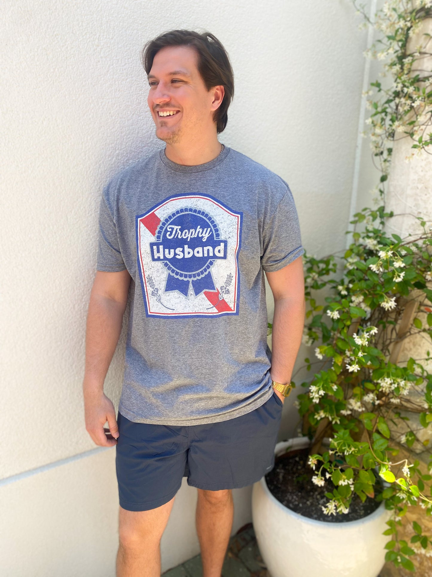 Trophy Husband Tee - Blue Ribbon