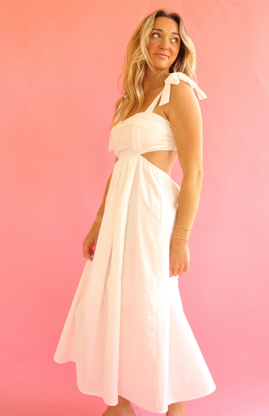Open Back Sun Dress - White
