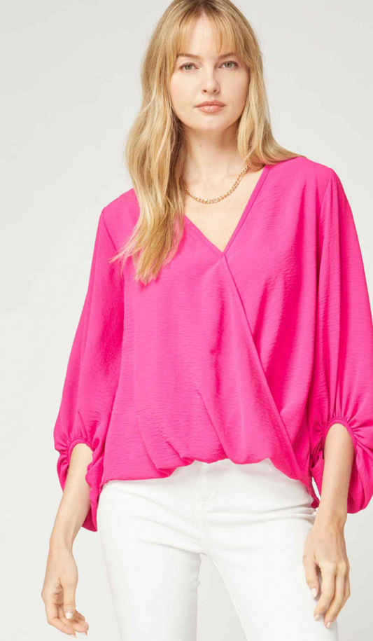 Bubble Sleeve Top