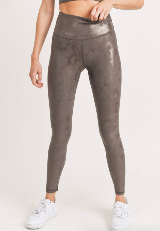 Metallic Mocha Leggings