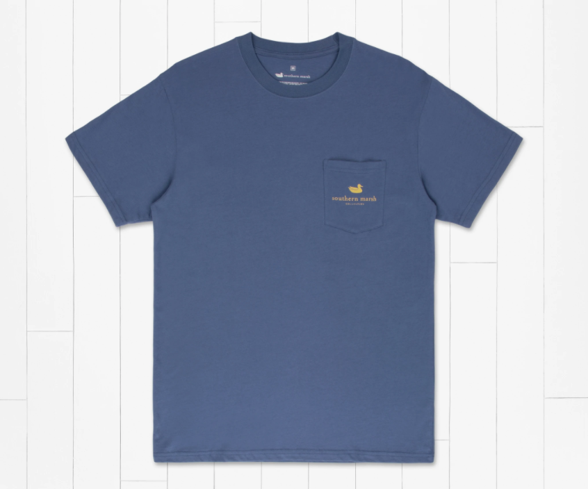 Warning Duck Tee - Bluestone