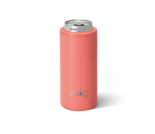 Skinny Can Cooler - Coral
