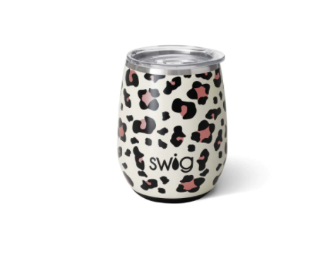 Stemless Wine Cup - Luxy Leopard