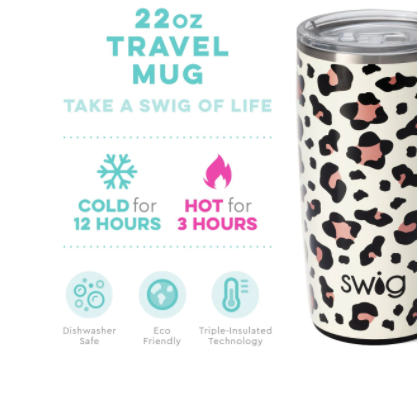 Swig Luxy Leopard Travel Mug