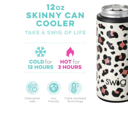 Swig Skinny Can Luxy Leopard