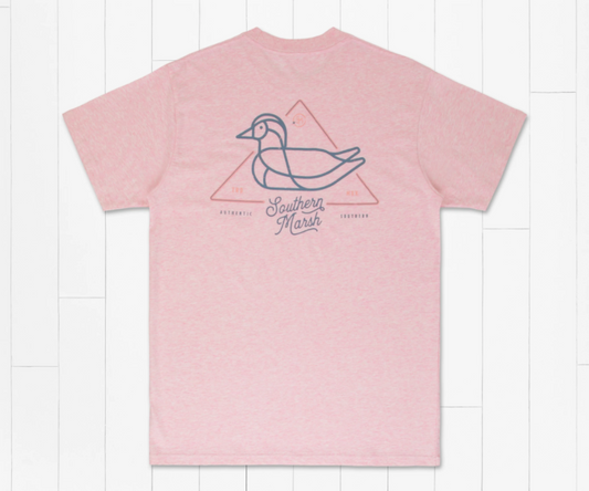 Warning Duck Tee - Washed Camellia