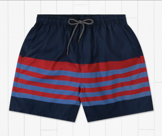 Harbor Trunk - Barcelona Lines Navy/Red